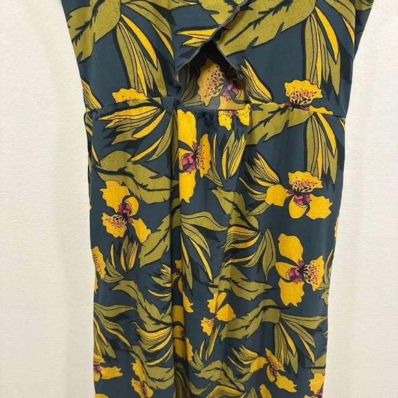 Toad&Co Sunkissed Dress in midnight Blue and Yellow Floral Size small - Picture 10 of 12